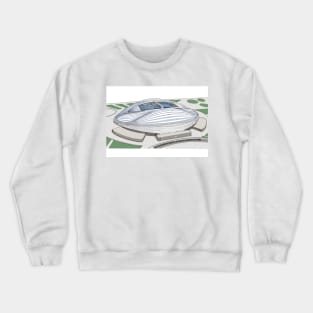 Sketching Stadium in Qatar Crewneck Sweatshirt